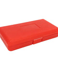 Red plastic carrying case for Heavy Duty 9 Piece Steel Separator Puller Tool Kit Universal Fit For Bearing Removal And Auto Repair Fits Front Rear Wheel Hubs Pinion Gears Axle Drive Shafts Perfect To Fix Bearings Without Breaking A Sweat On Your Rig Today