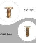 Close-up of screw from 120 Piece Cage Nuts And M5 Lock Nuts Kit Carbon Steel Square Hole Nuts With Screws For Server Racks Cabinets