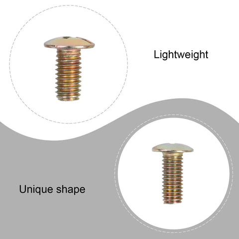 Close-up of screw from 120 Piece Cage Nuts And M5 Lock Nuts Kit Carbon Steel Square Hole Nuts With Screws For Server Racks Cabinets