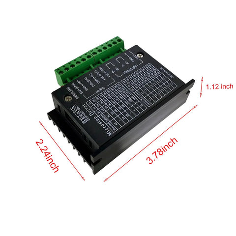 TB6600 stepper driver module (2-pack) with black case and green terminal block for NEMA 17/23 CNC and 3D printers