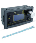 Stepper motor driver controller with LCD and front knobs, blue-gray enclosure; includes ribbon cable