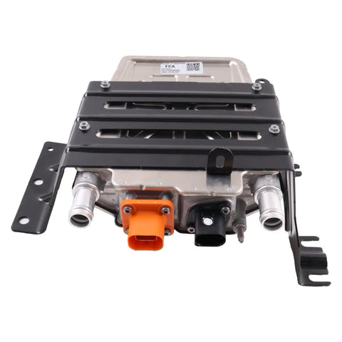 Heavy Duty Oem Replacement Coolant Battery Warmer Slick Drop In Fits Jeep Wrangler Grand Cherokee Chrysler Pacifica 2017 To 2024, detailed view of heater block with fittings.