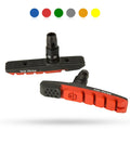 70mm BMX Brake Pads Matte Black With Pad Printing Dual Compound Rubber Pivoting Posts For Easy Toe In Adjustments Pair