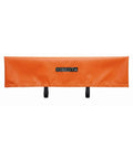 Waterproof Mountain Bike Handlebar Cover With Hook And Loop Strap Black XL Rainproof Bar Protector for bikes, orange front view