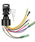 Boat Ignition Switch With Keys For Mercury 87-17009A2 87-17009A5 Outboard Motor Control Box 3 Position 6 Wires 2 Keys