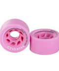 62Mm Outdoor Roller Skate Wheels Pink Lemonade For Outdoor Skating, high rebound performance and smooth rolling.