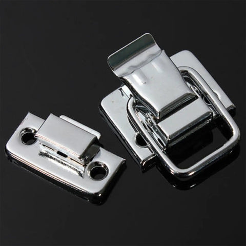 Heavy Duty Stainless Steel Toggle Latches For Chest And Trinket Boxes, Tool Boxes And Wooden Cases on black background