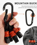 Half Inch Socket Holder Keychain 5 Pack With Heavy Duty Quick Release Clip And Locking Mechanism For Mechanics Linemen