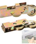 Two Pack Tandem Sliding Patio Door Roller Assembly One And A Quarter Inch Wheel With Steel Ball Bearings Rear Adjustable