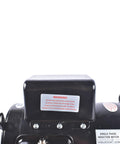 Rock Solid Heavy Duty 7.5 Hp Air Compressor Motor Single Phase Electric Motor underside with warning label