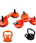 Multi Spec Suction Cup Handle Dual Function Lifter And Dent Puller red suction grip tools with strong vacuum for auto body tasks.