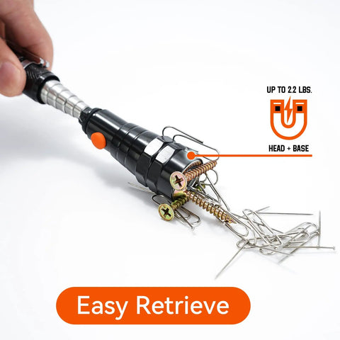 Magnetic Pickup Tool With Telescoping Flashlight And Extendable Magnet Stick Three Bright LED Lights For Tight Corners Includes Eight Batteries A Perfect Gift For Him Dad Boyfriend Men On Birthdays Or Fathers Day