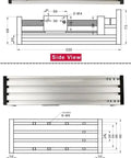 Sixteen Millimeter SFU1605 Ball Screw Linear Guide Stage Built For X Y Z Motion Heavy Duty Slide Table For 3D Printers CNC And Robotics High Precision With 0.03mm Accuracy And 0 To 50mm Per Second Speed 1000mm Stroke, top view