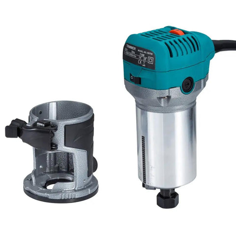 Dope Compact Palm Router With Trimmer And Fixed Base, Variable Speed Laminate Router For Woodworking, 710W Electric Tool Kit