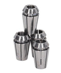 Top Tier 4-Piece Spring Steel Collet Chuck Kit For Boring And Milling Jobs With Insane Accuracy Under 0.0003 Inch Runout close-up of spring steel collets
