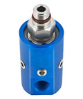 High Speed Rotary Joint 1116 670 463 Rotary Union For Deublin blue aluminum industrial connector, front view