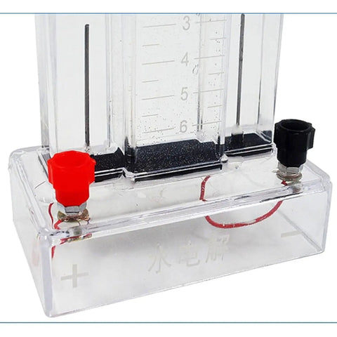 Water Electrolysis Demonstration Kit For Chem Class Micro Gas Generator with scale tube and electrodes, close-up view