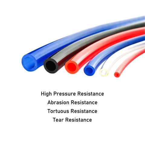 Grab This Badass High Pressure Pneumatic Air Hose That Is Super Flexible And Transparent For Effortless Flow Tracking 2 Meter Long Design Fits 6mm By 4mm Compatible With Air Tools For Garage Or Shop Projects Without Any Hassle Right Now, transparent hose