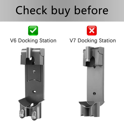 Must Have Docking Station Replacement Wall Mount Bracket For Dyson V6 Series Vacuums Compatible comparison with V7