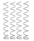 Heavy Duty Steel Vending Machine Spring Pack Four Pieces Durable Coil Springs For Snack Display Shelves And Beverage Pushers No Jam Dispensing Replacement For Retail Shelves And Grocery Stores, four black steel springs