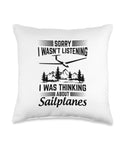 Soaring Sailplane Pilot Throw Pillow For Aviation Enthusiasts Glider Lovers Gift Great For Home Office Dorm And Lounge Vibe Decor