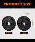 2 Pack M14 And 5/8-11 Thread Angle Grinder Flange Nuts With Quick Release Locking Nut For Angle Grinders Metal Grinder