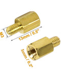 Hardcore Heavy Duty M3 Hex Brass Standoff Spacers 10 Piece Set with M3 threaded screws, 13mm length, 5mm width for DIY tech projects.