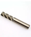 End mill cutter, HSS, 4-flute square-nose, straight shank, close-up view
