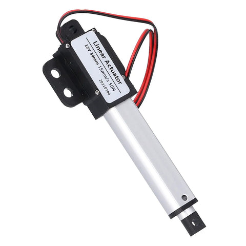 Heavy Duty Linear Actuator With 50 Mm Stroke Whisper Quiet Electric Motor For Automotive Upgrades durable aluminum housing with wires.