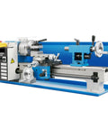 550W Benchtop Mini Metal Lathe 7X14 Inch Precision Engine with digital display for DIY turning and threading projects.