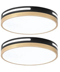 4 Pack Black 12 Inch Flush Mount LED Ceiling Lights Dope Modern Round Design Energy Efficient 24W Output 120W Equivalent