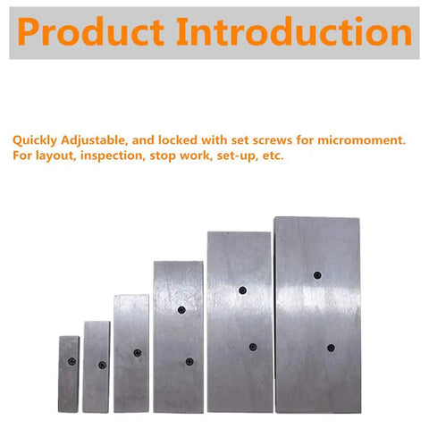 Six Piece Adjustable Parallel Set From Three Eighths To Two And A Quarter Inches Hardened Steel Parallels For Dead-On Layout Inspection And Setup Work