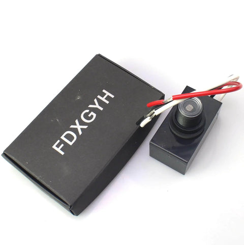 Outdoor Dusk To Dawn Sensor Switch For Lamps And Post Lights with weatherproof casing and copper conductor near FDXGYH box