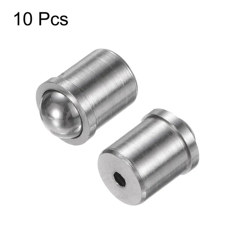 10 Pack Slick Ball Point Spring Plungers 304 Stainless Steel Ball Catch Latches For Cabinet Hardware And Garage Builds No Sweat Setup Heavy Duty Grip Top Shelf Quality Parts with rounded ball tip.