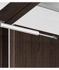 Automatic Door Closer With Silent Soft Close, Adjustable Tension For Doors Up To 60Kg mounted on wooden door