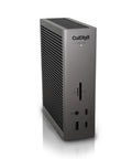 Thunderbolt Five Dock Packing Twenty Ports And Ten Gigabit Ethernet Kickass Connectivity Straight Up Powerhouse Hub USB C and A Fast Data Sync SD Card Reader DisplayPort Two Point One side view