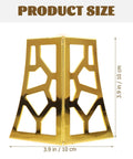 4 Pack Iron Furniture Legs With Hollow Out Design Lightweight Metal Table Feet size 3.9 inches for modern furniture