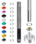 300 Set 6mm Colorful Grommets Eyelets Kit With Metal Eyelets And Installation Tool For DIY Projects Clothes Shoes And Crafts