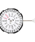 Three Hands Quartz Movement With Date Display Replacement For Watch Repairs And Watchmakers Dual Calendar Pro Replacement