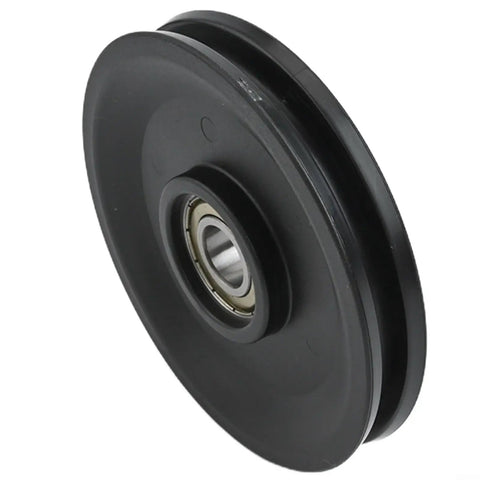Beefy Nylon Bearing Pulley Wheel Black Smooth Finish 112.5mm Outer Diameter Two Pack Replacement Part For Cable Machines