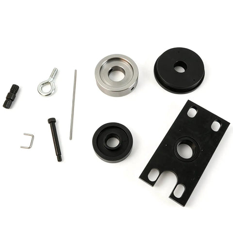Complete Gimbal Bearing Puller And Alignment Kit For Mercruiser Alpha Bravo Volvo Sterndrive tools set on white background.