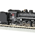 Econami SoundTraxx Equipped Loco 2 8 0 DCC Steam Locomotive For N Scale Railfan Ready Western Pacific No 35 Black With Silver Boiler Front