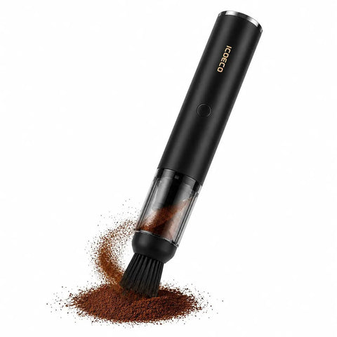 Rechargeable Mini Coffee Grinder Vacuum Cleaner With 4 Attachments brush head cleaning coffee grounds