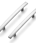 Two 30 Pack 6 Inch Curved Cabinet Pulls Brushed Nickel Zinc Alloy for Kitchen Cupboards And Drawers Arch Style Handles