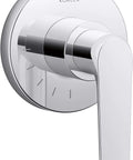 Avid Volume Control Valve Trim With Lever Handle For Shower, single handle temperature regulation, polished chrome finish