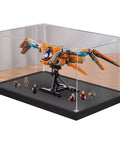 Epic Clear Acrylic Display Case for Airships Model 76193 Collectible showcasing assembled airship model and figurines.