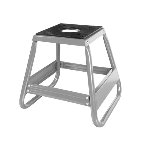 Heavy Duty Dirt Bike Stand Lift Up To 1000 Lbs Universal Detachable Motorcycle Stand For Maintenance Works With Kawasaki Honda Yamaha And More Silver Finish Stable Steel Construction For Safe Lifts.