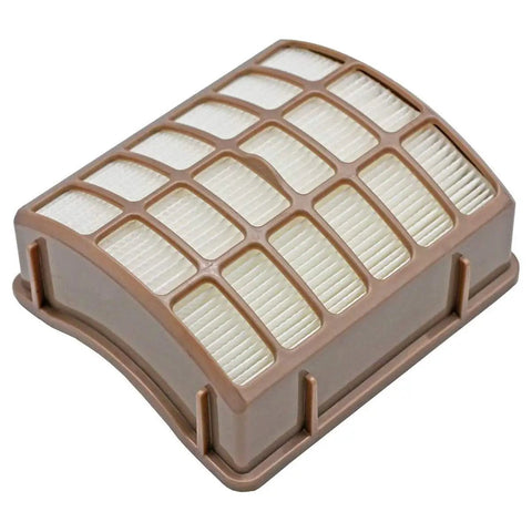 Replacement Vacuum Filter For Shark Navigator And Rotator Upright Vacuums Fits NV60 NV60 26 NV70 NV70 26 NV71 NV80 NV80 26 NVC80C NV90 NV90 26 NV95 UV420 Includes XFF80 And XHF80 For A Top Notch Fit, showing HEPA filter with brown frame