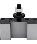 Accusize BXA turning and facing tool holder, fits 5/8 in tooling, front view with black adjustment knob