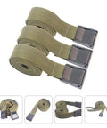 3 Pack Military Green 25mm Tie Down Straps With Quick Release Buckles For Luggage, Cargo, And Camping Gear Fastening And Securing
